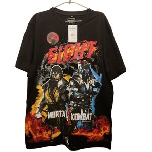 Black Mortal Kombat Graphic Tee